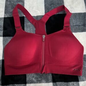 PINK VS Sports Bra S Red NWOT